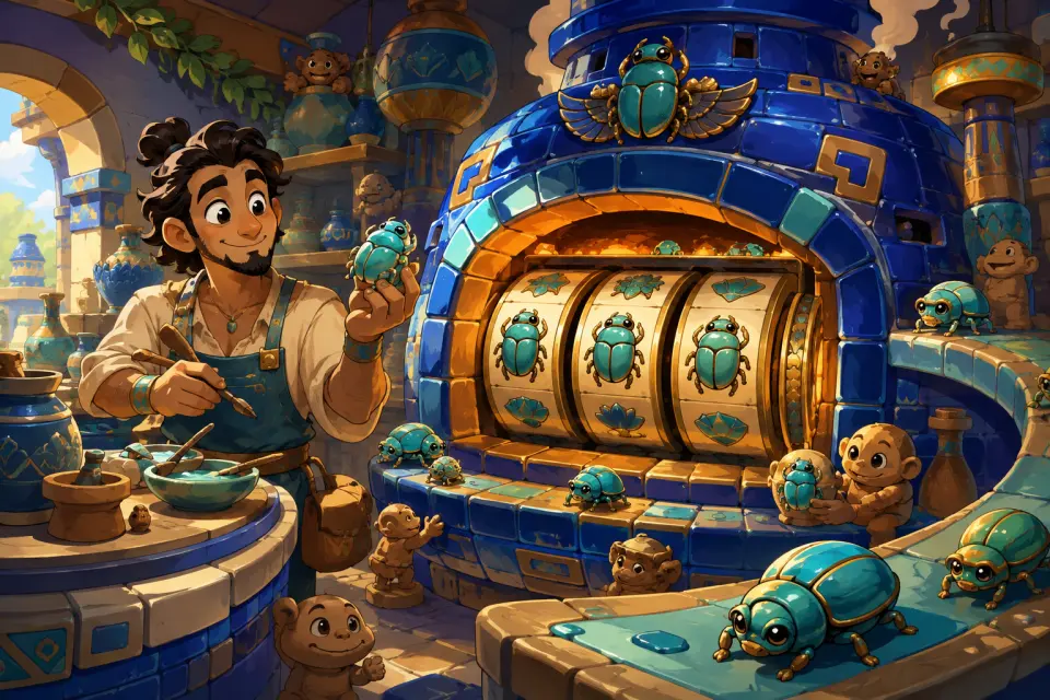 Faience Scarab Studio